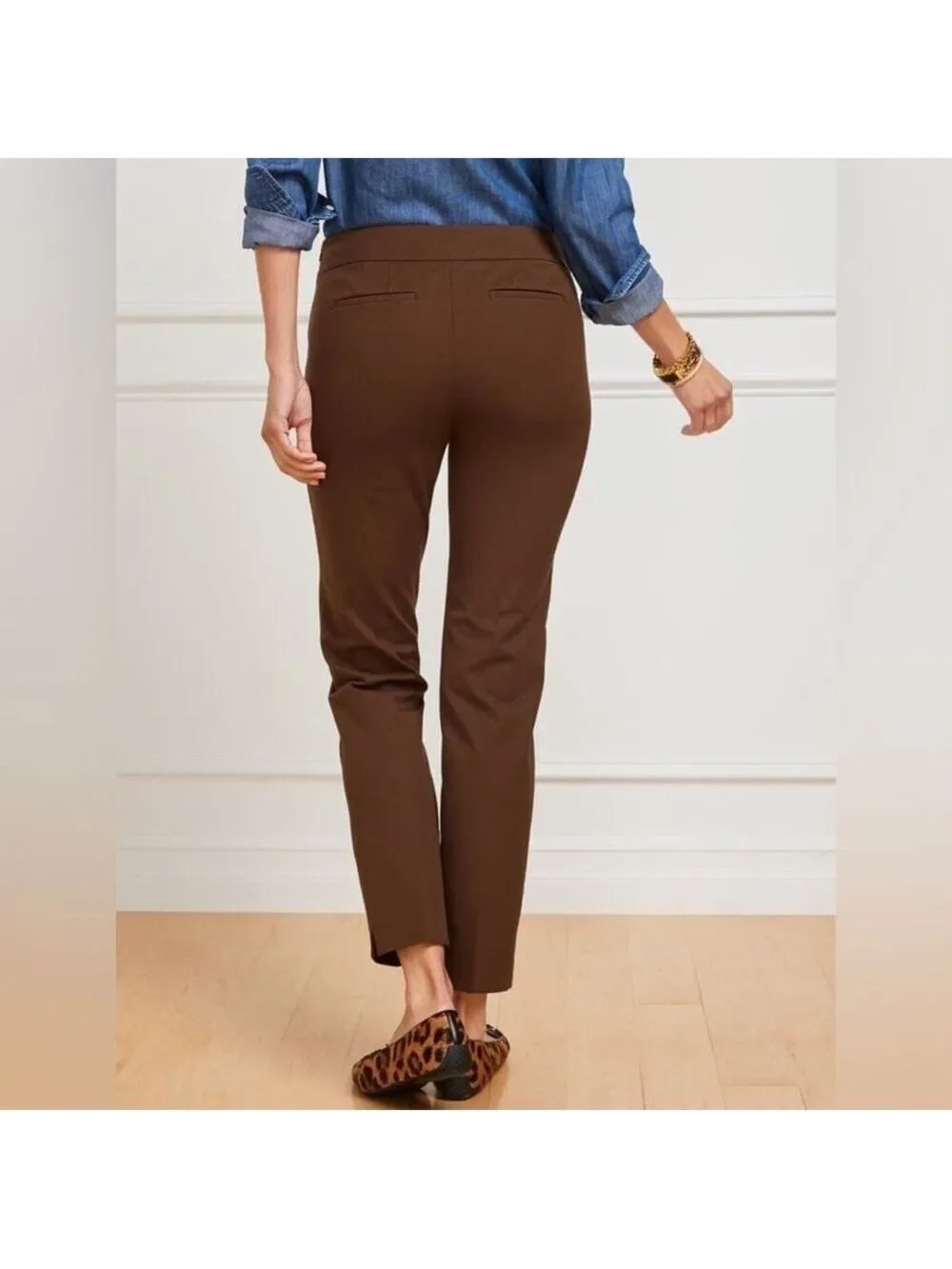 Talbots Women’s Chatham Ankle Pants Red Plaid Size 8P